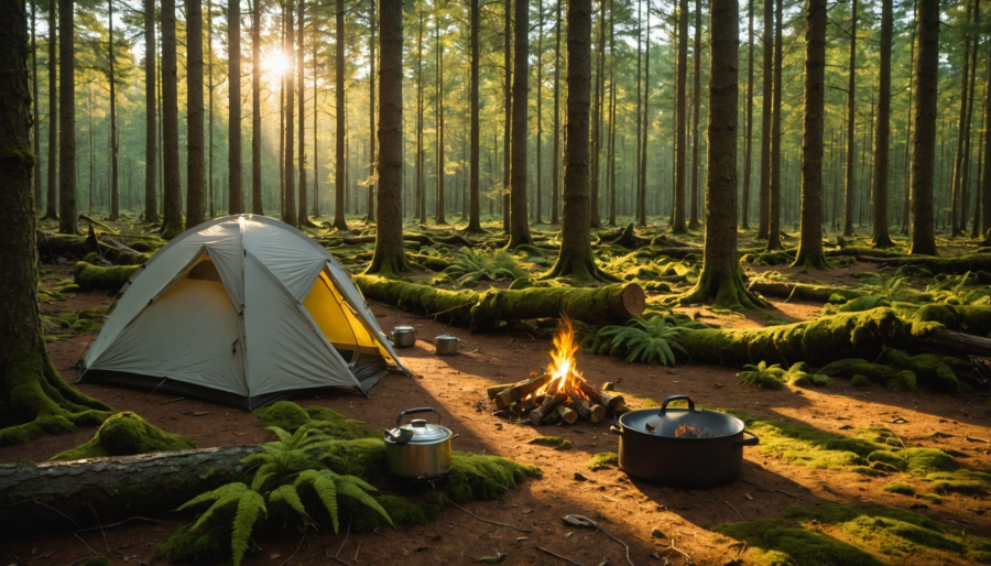 Why fontainebleau is ideal for camping close to paris ?